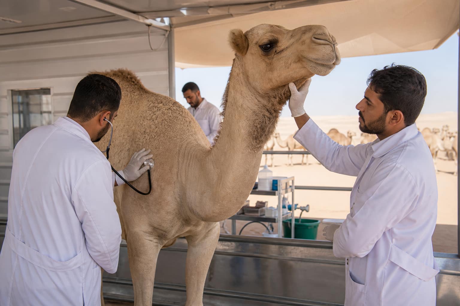 Veterinary care services for camel festival participants