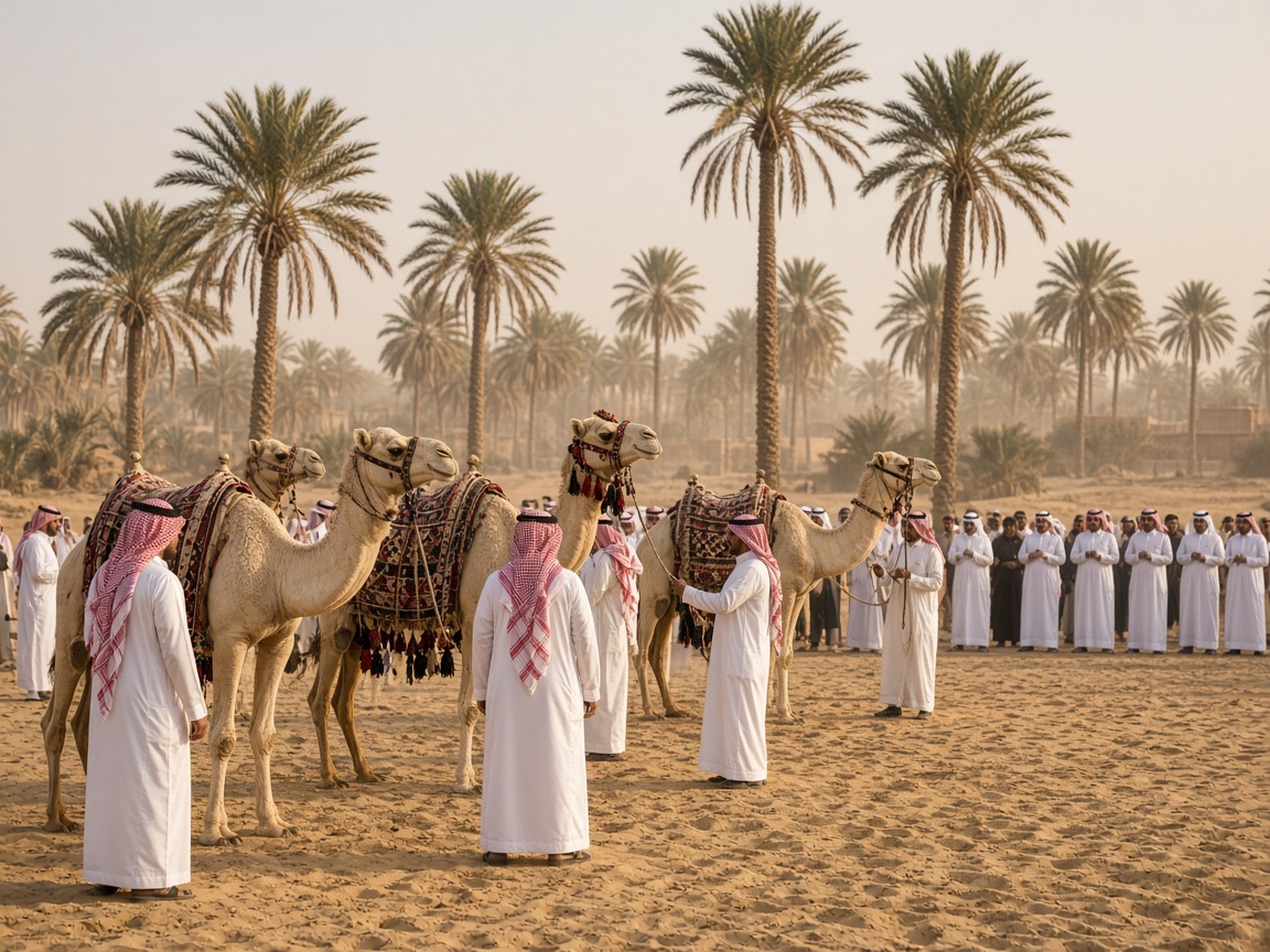 مهرجان الإبل في واحة الأحساء