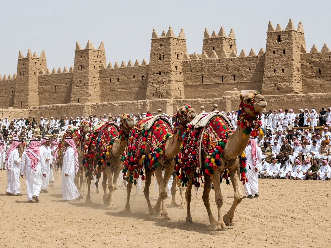 مهرجان الإبل في بريدة بمنطقة القصيم